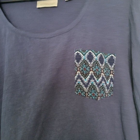 Avenue Blue Boho Blouse Size 22/24 - Picture 4 of 6